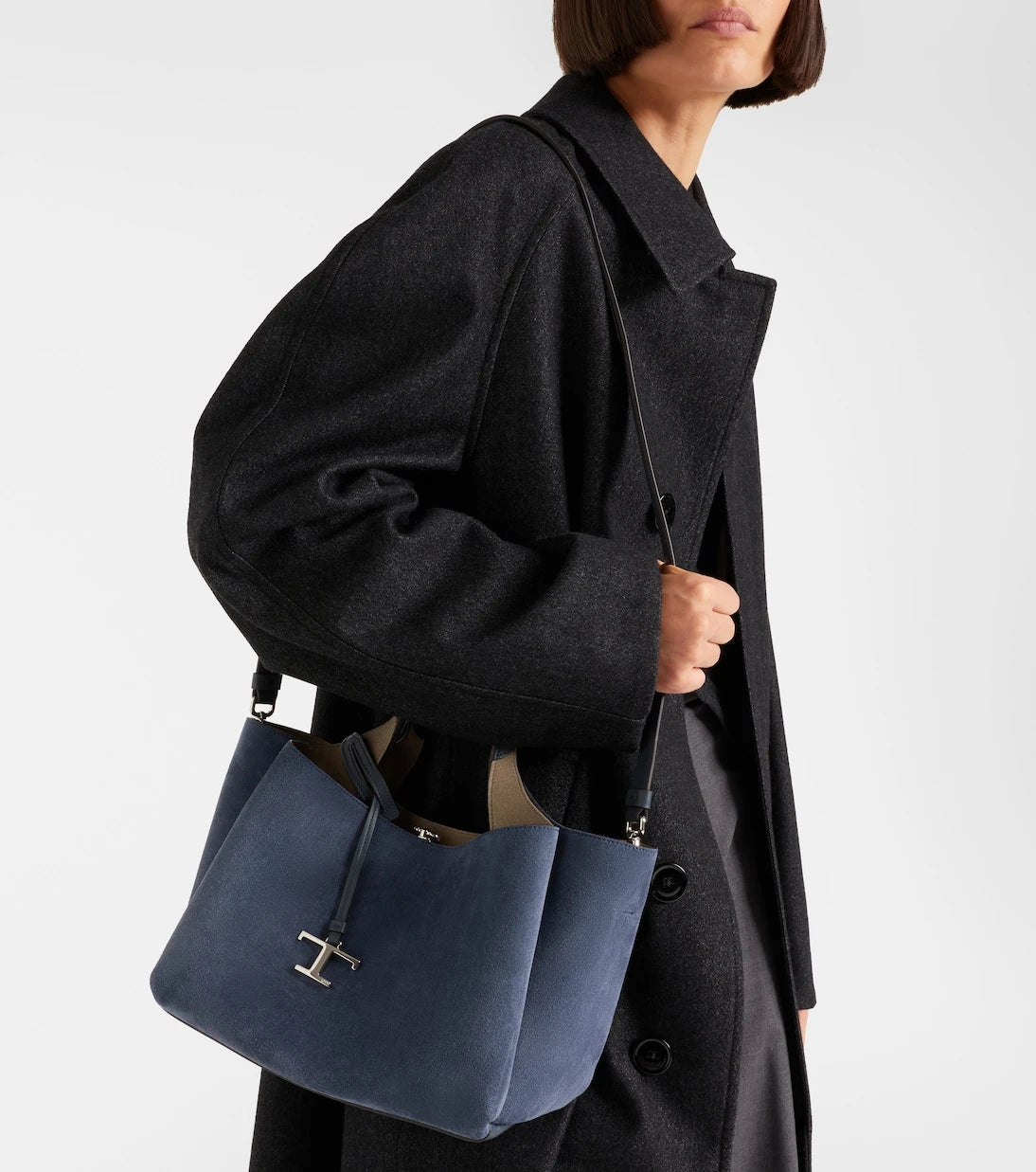 Tod's - حقيبة توتس أبا الصغيرة من الشمواه
