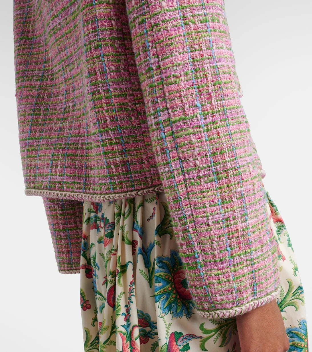 Etro - Checked cotton-blend tweed jacket