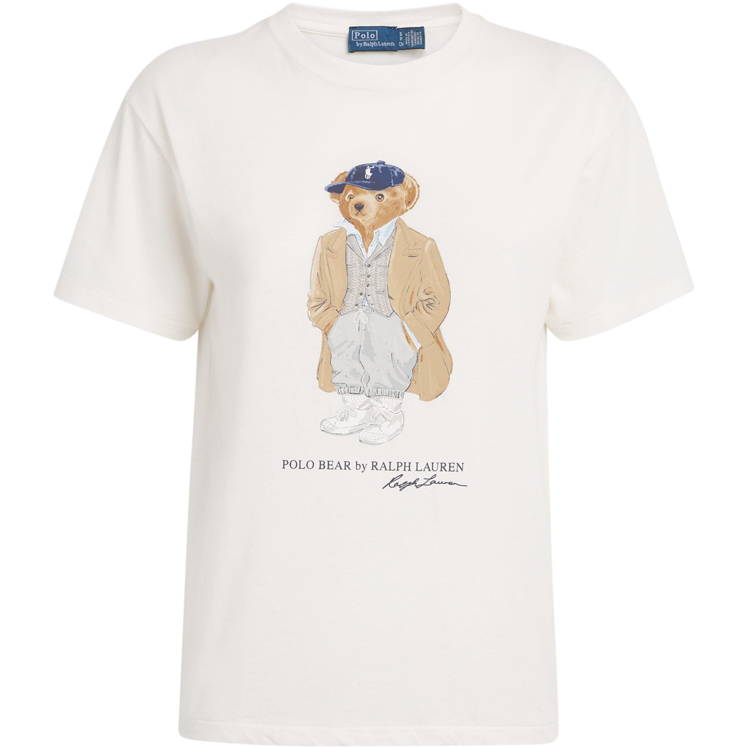 Ivory Cotton Polo Bear T-Shirt