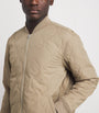 Beige Quilted Blix Bomber Jacket