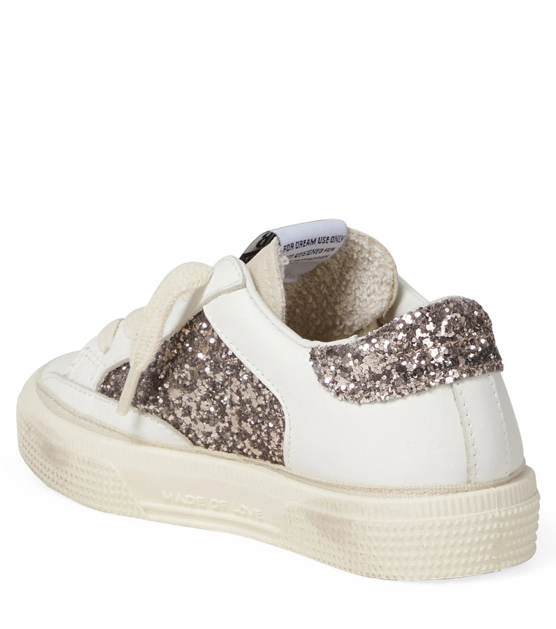Golden Goose Kids - حذاء رياضي May جلد جليتر