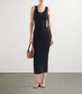 Prada Blue Cotton Midi Dress