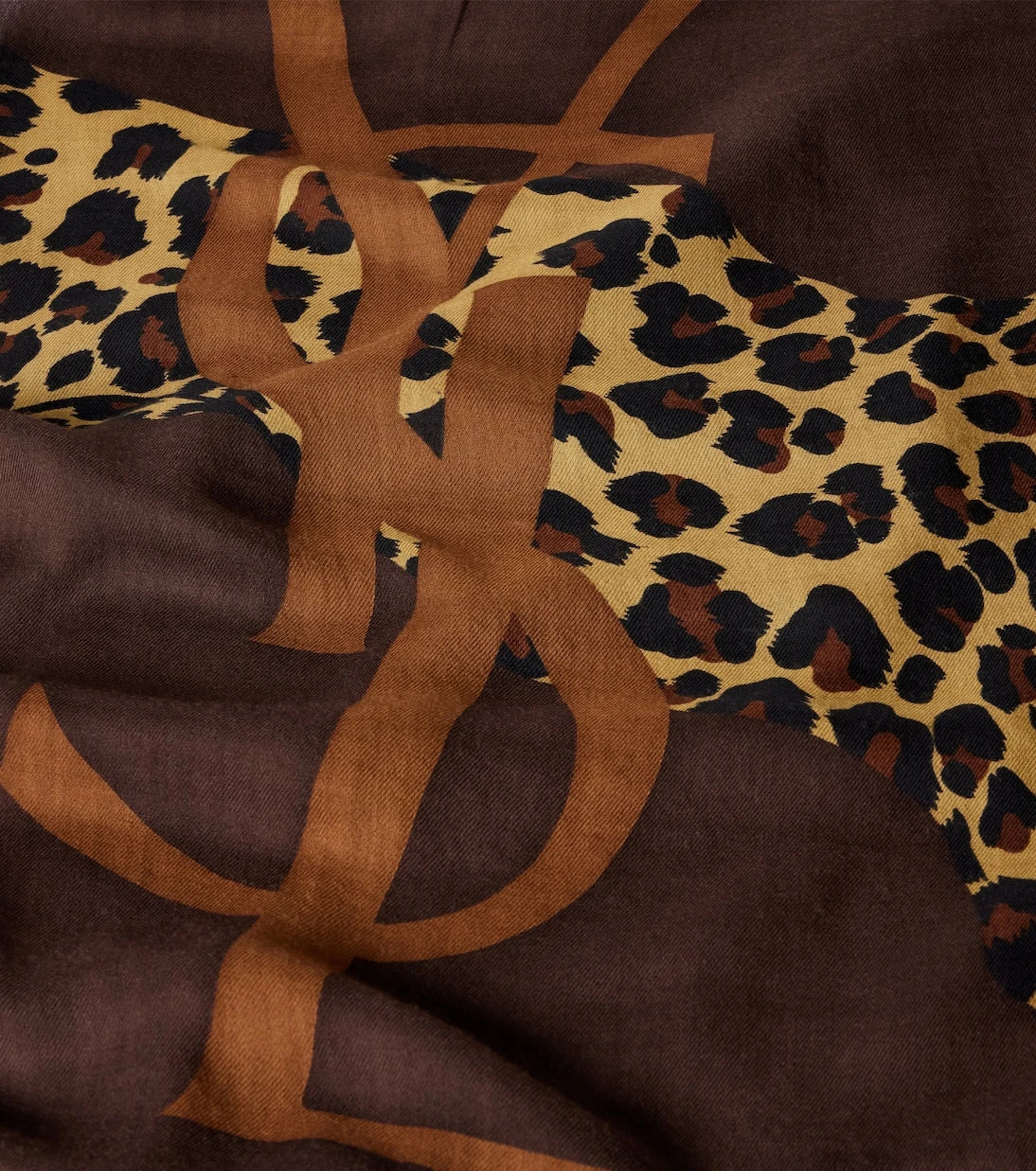 Saint Laurent - Cassandre printed wool twill scarf