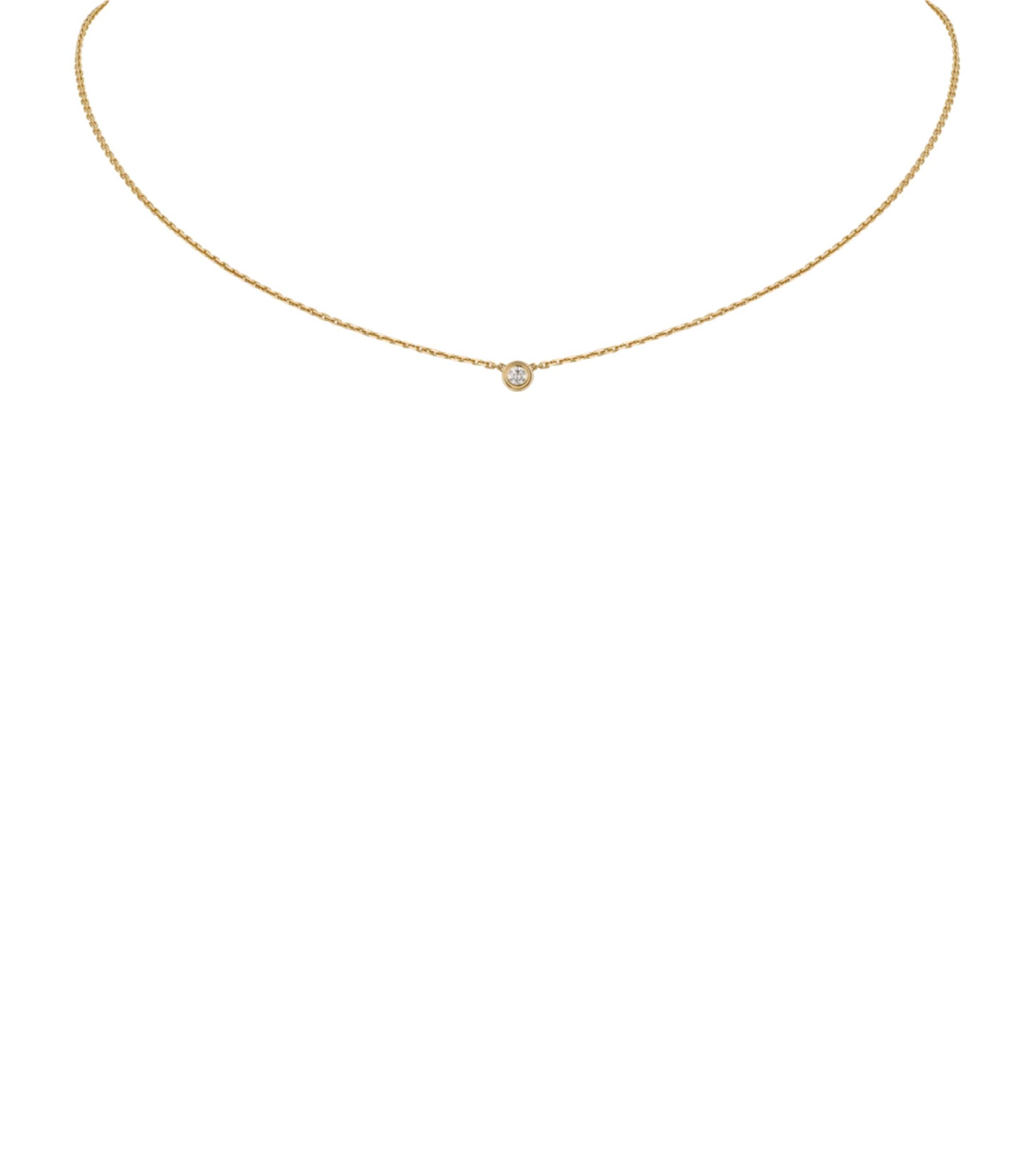 Extra-Small Yellow Gold and Diamond Cartier d'Amour Necklace