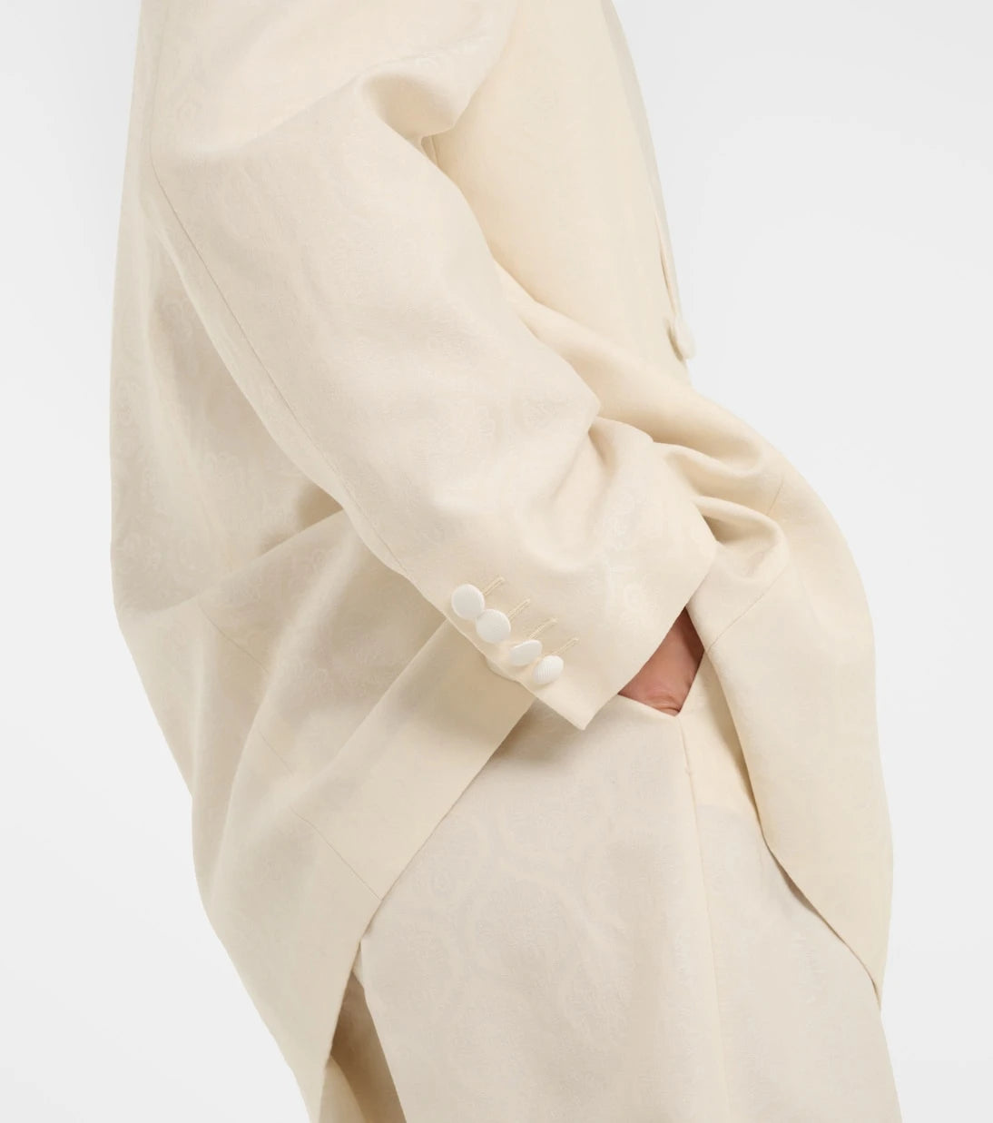 Etro - Floral cotton and wool jacquard blazer