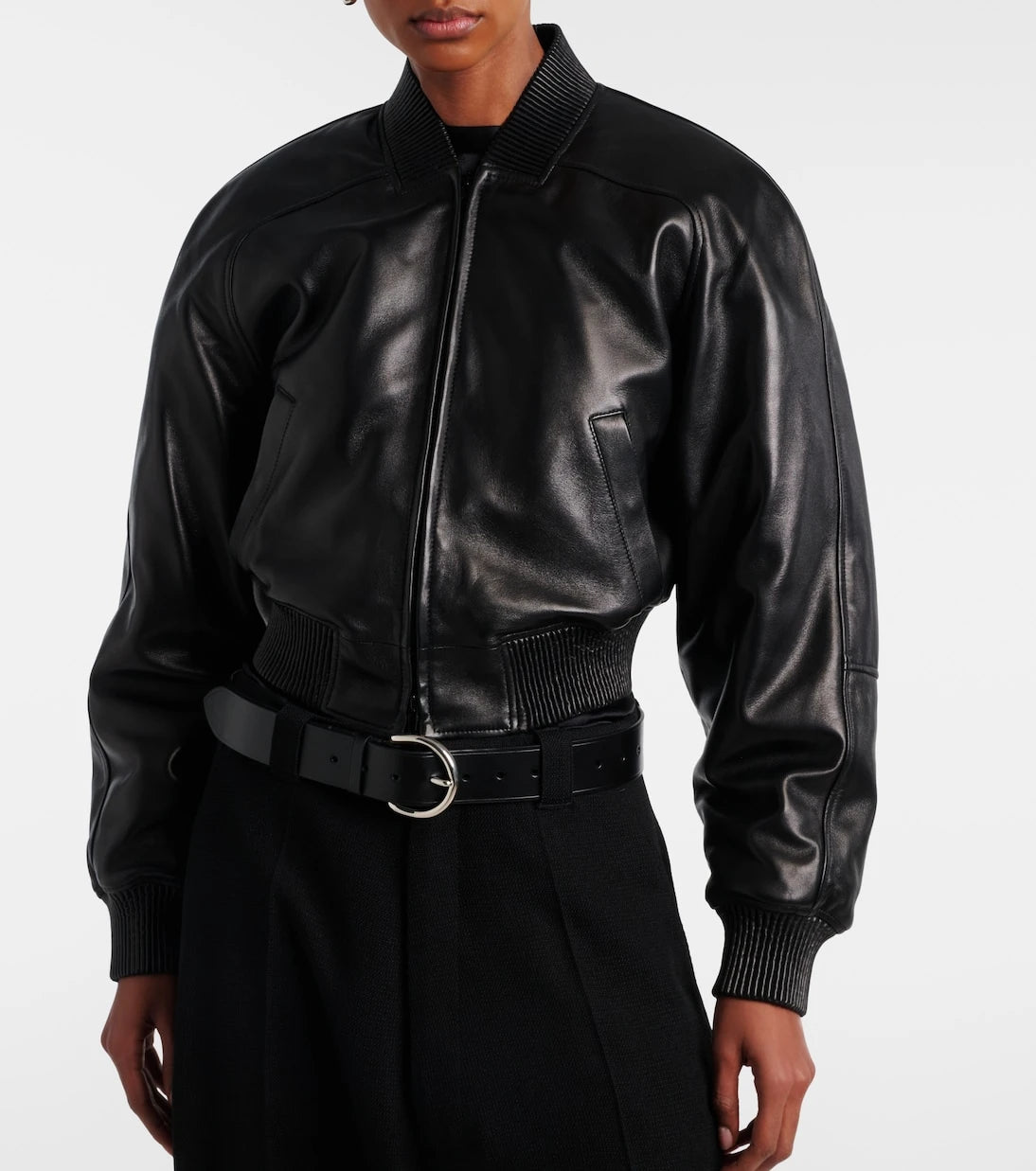 Phoebe Philo - Leather bomber jacket
