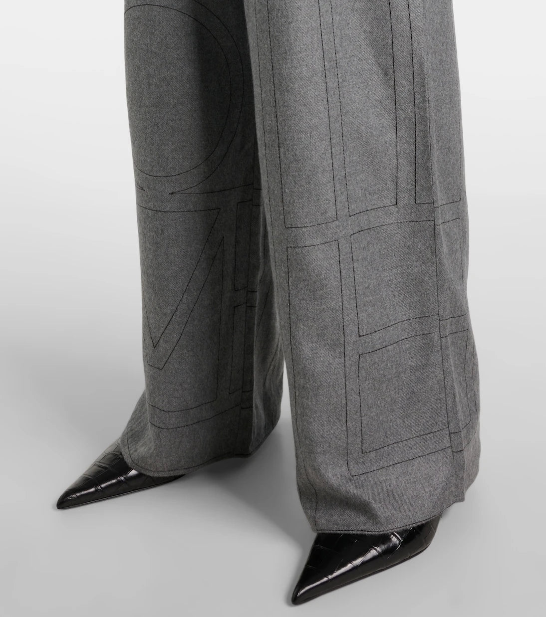Toteme - Monogram flannel pajama pants