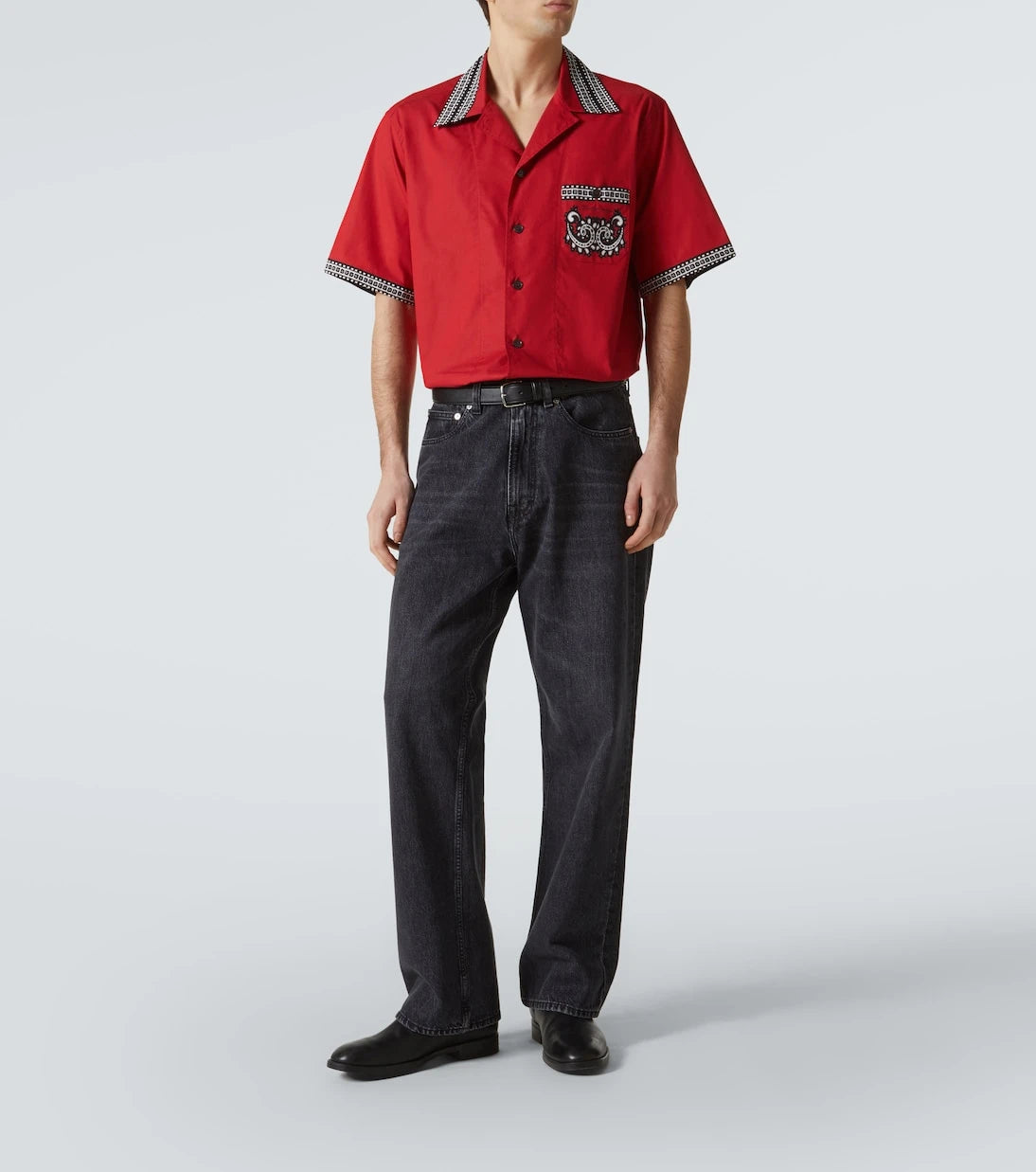 Dolce&Gabbana - Bandana cotton bowling shirt