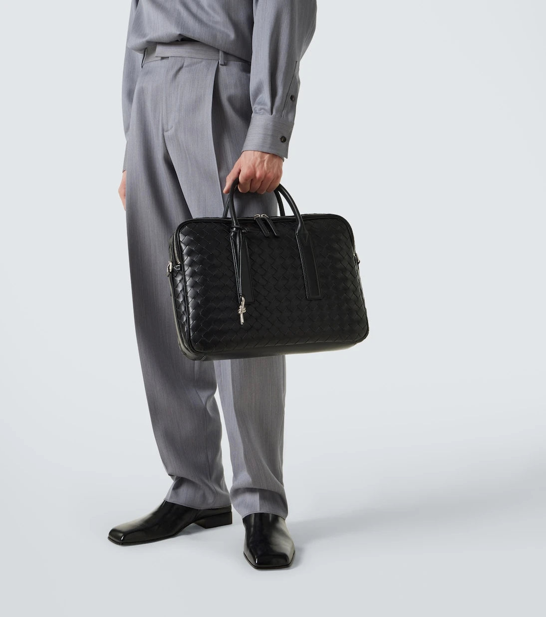 Bottega Veneta - Getaway Intrecciato leather briefcase
