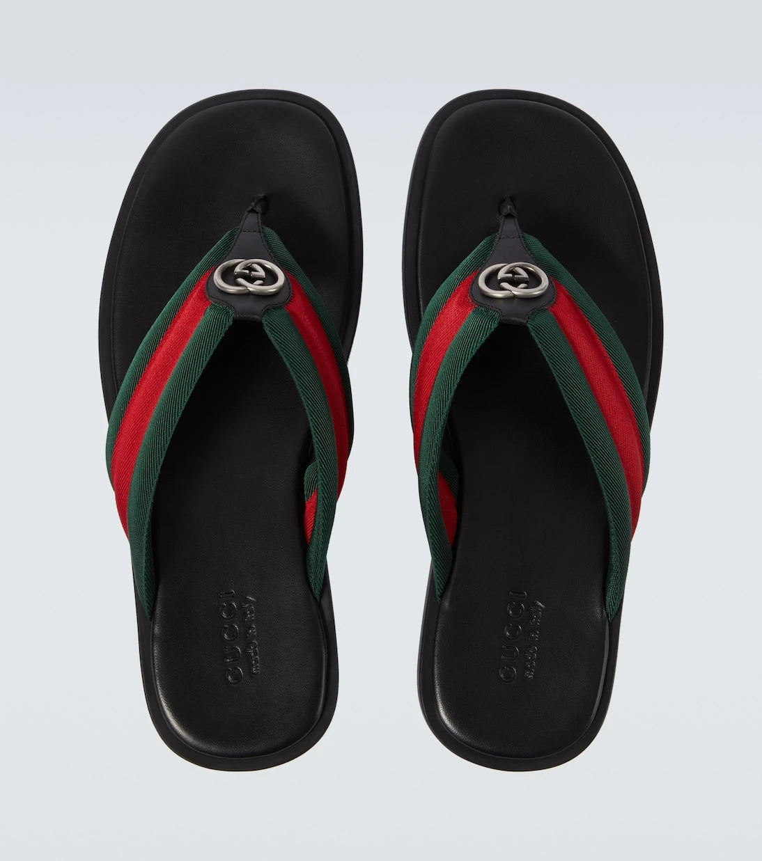 Gucci - GG Web Stripe slides