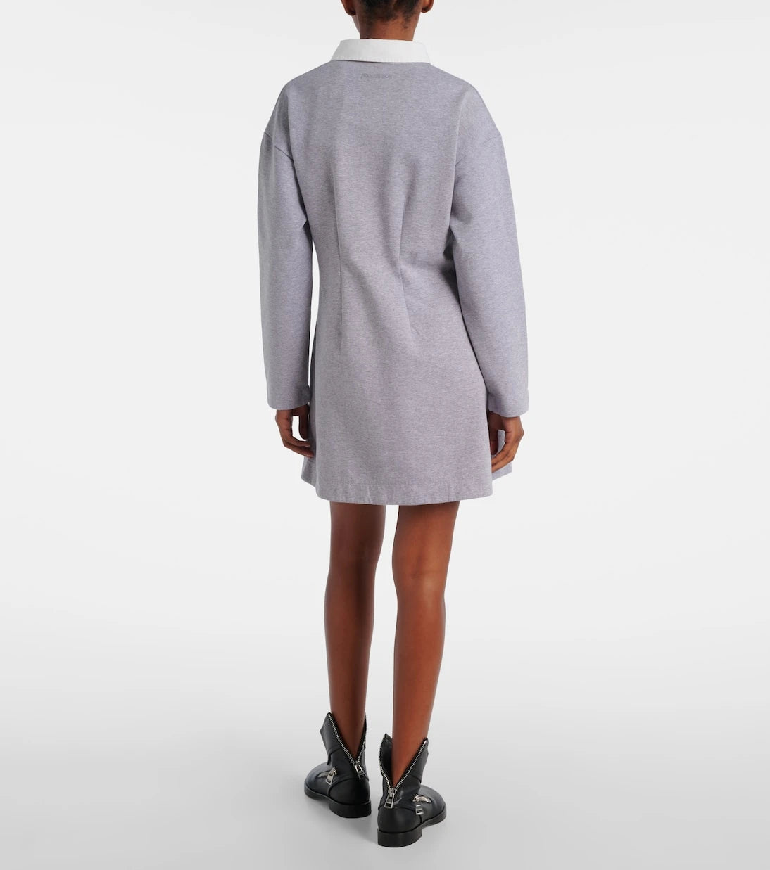 JW Anderson - Cotton-blend jersey polo dress