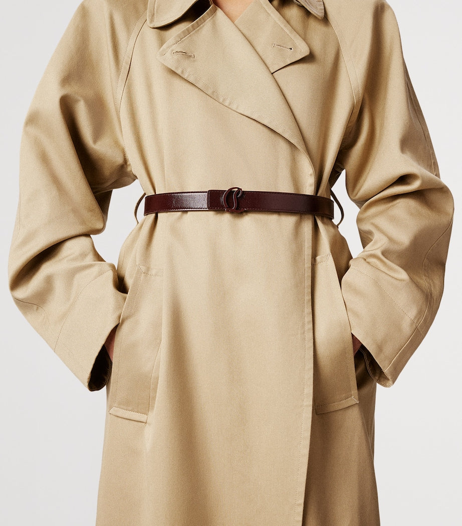 Red Loubi54 Leather Reversible Belt