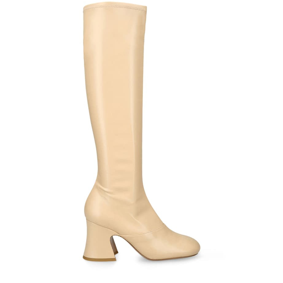 Yellow Leather Janis Over-The-Knee Boots 80