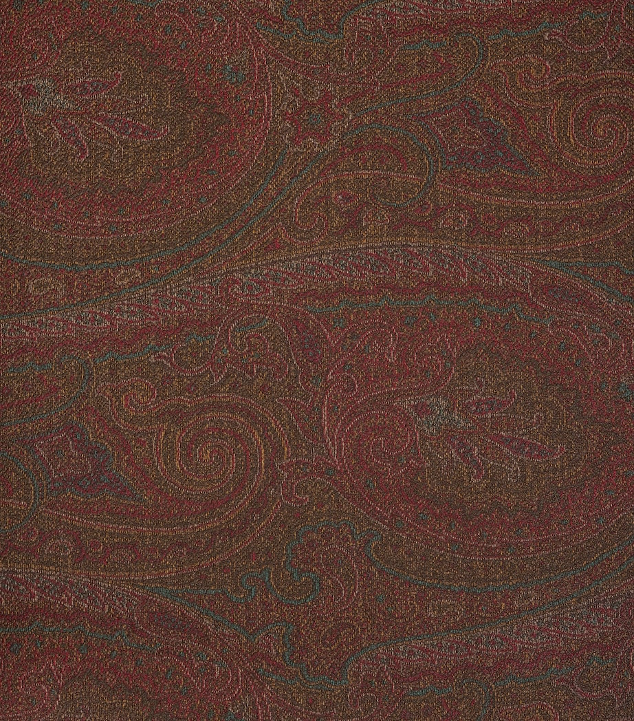 Cotton-Blend and Leather Arnica Rectangular Tray