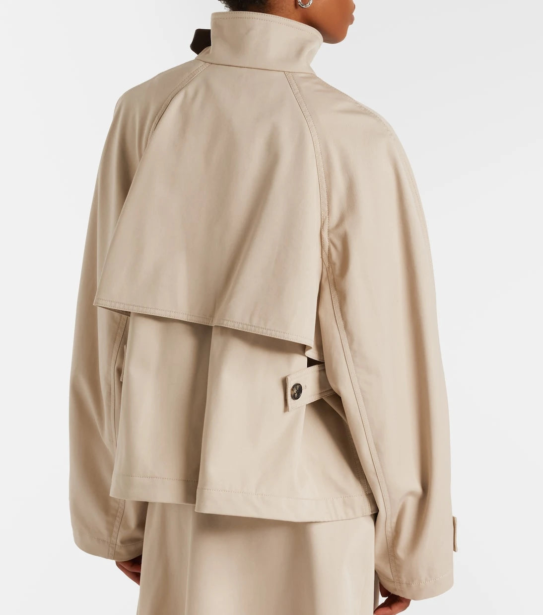 Loewe - Leather-trimmed cotton and silk jacket