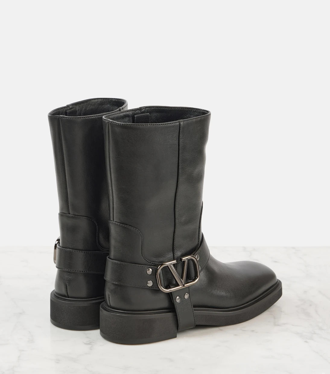 Valentino Garavani - VLogo Signature leather biker boots