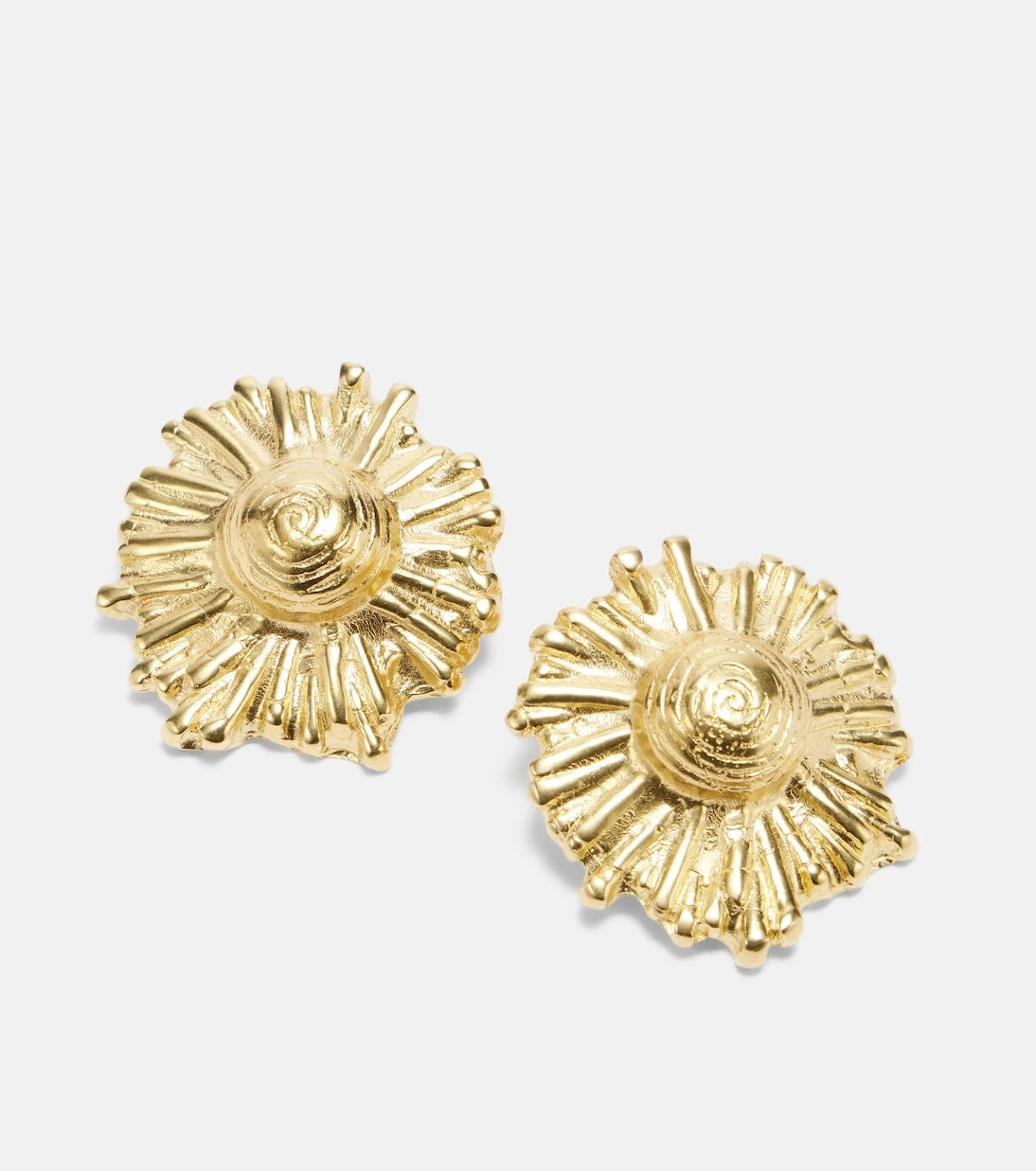 Ysso - Ilios 24kt gold-plated earrings