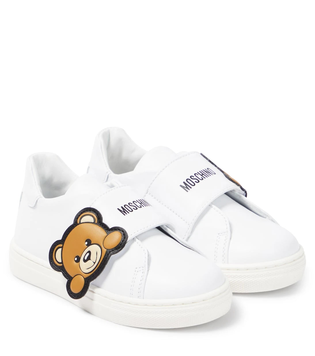Moschino Kids - Teddy Bear leather sneakers
