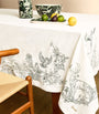 Cotton-Linen Toile de Jouy Tablecloth
