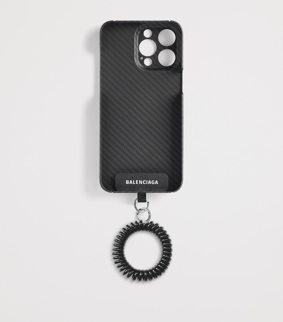 Black Tech Carbon Fiber Scoobi iPhone Case