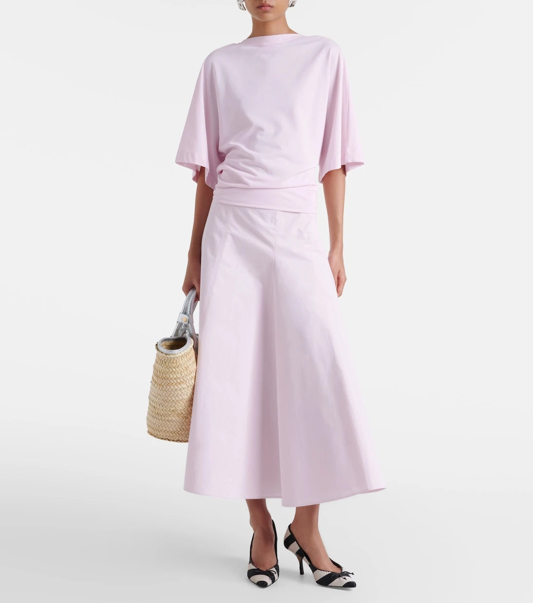 Jacquemus - Soli Medium croc-effect raffia basket bag