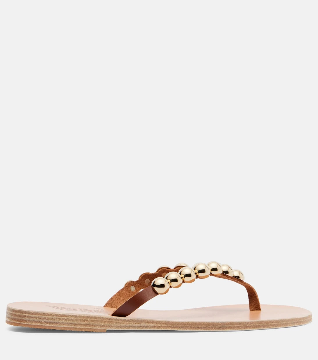 Ancient Greek Sandals - Endoxi studded leather thong sandals