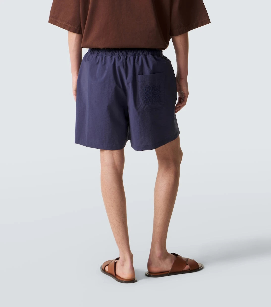 Loewe - Paula's Ibiza cotton-blend poplin shorts