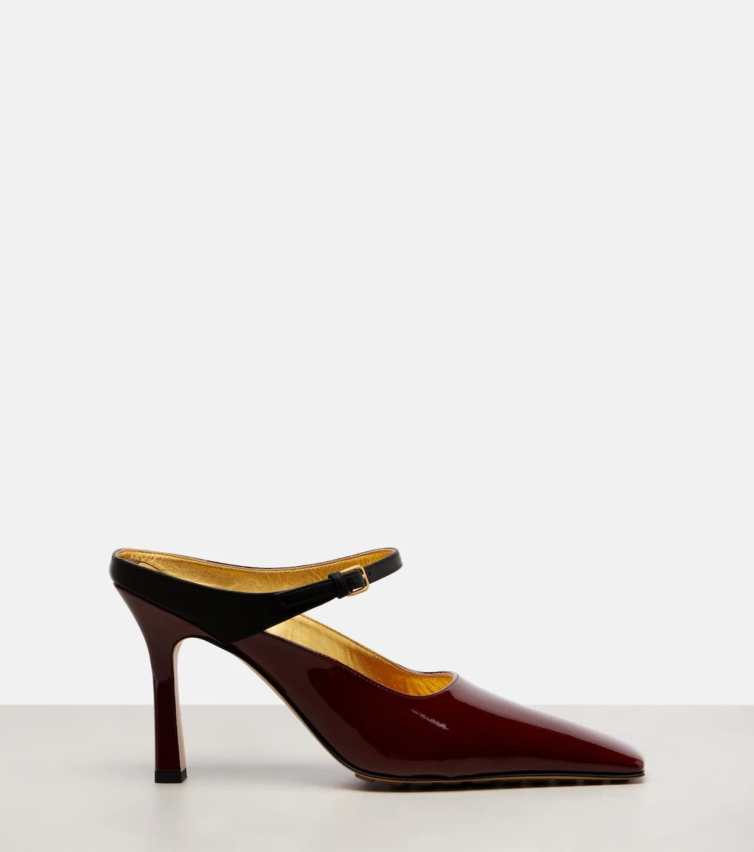 Bottega Veneta - Patent leather Mary Jane pumps
