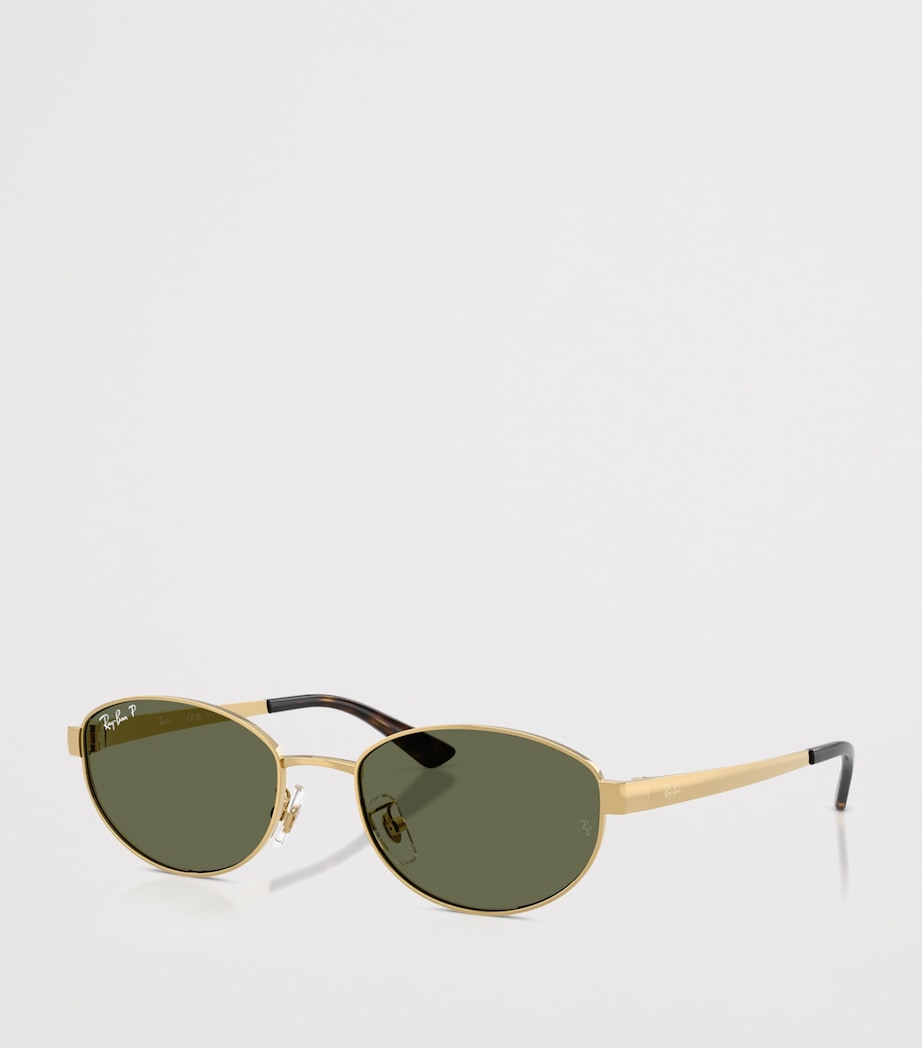 RB3774D Metal Oval Sunglasses