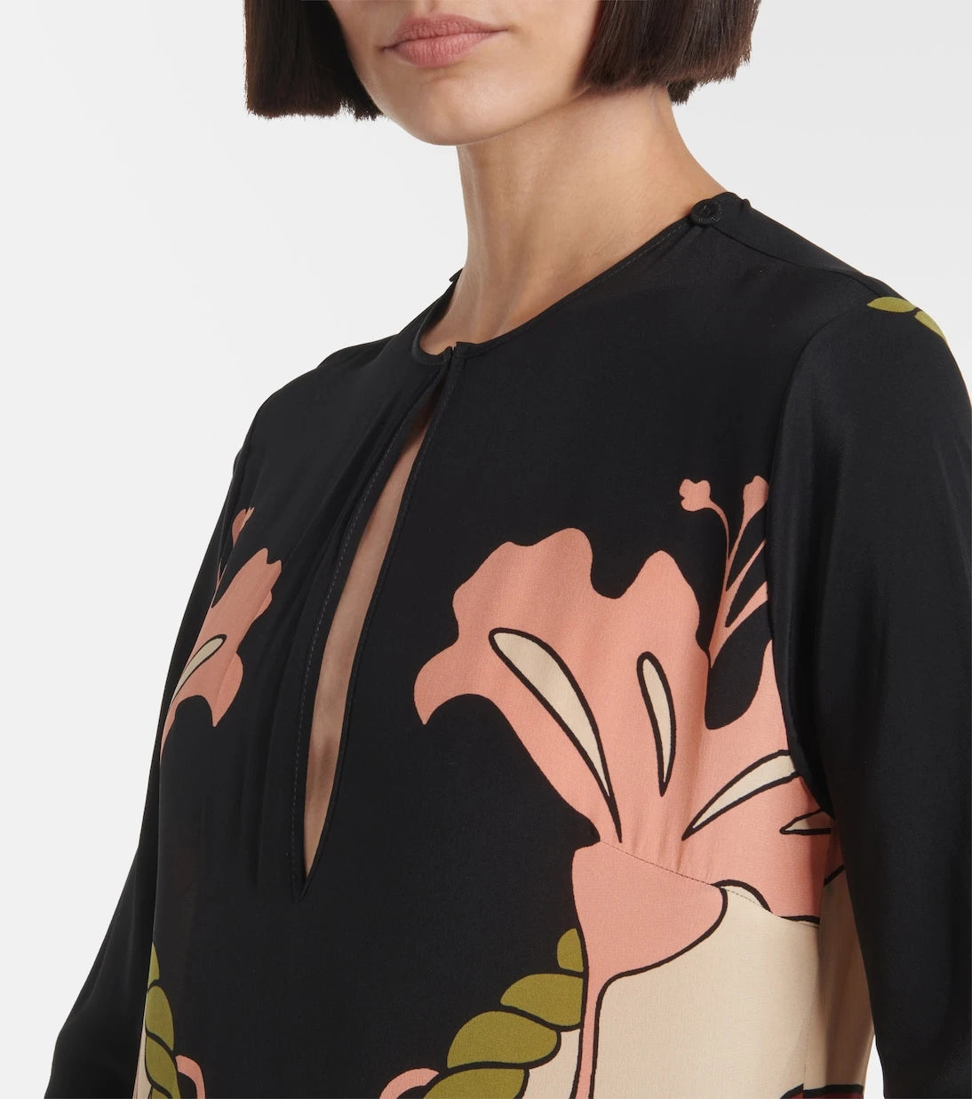 Johanna Ortiz - Sequined printed silk tunic