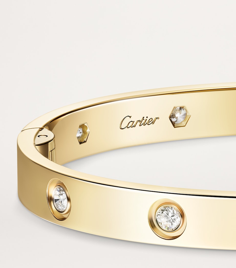 Yellow Gold and Diamond LOVE Bracelet