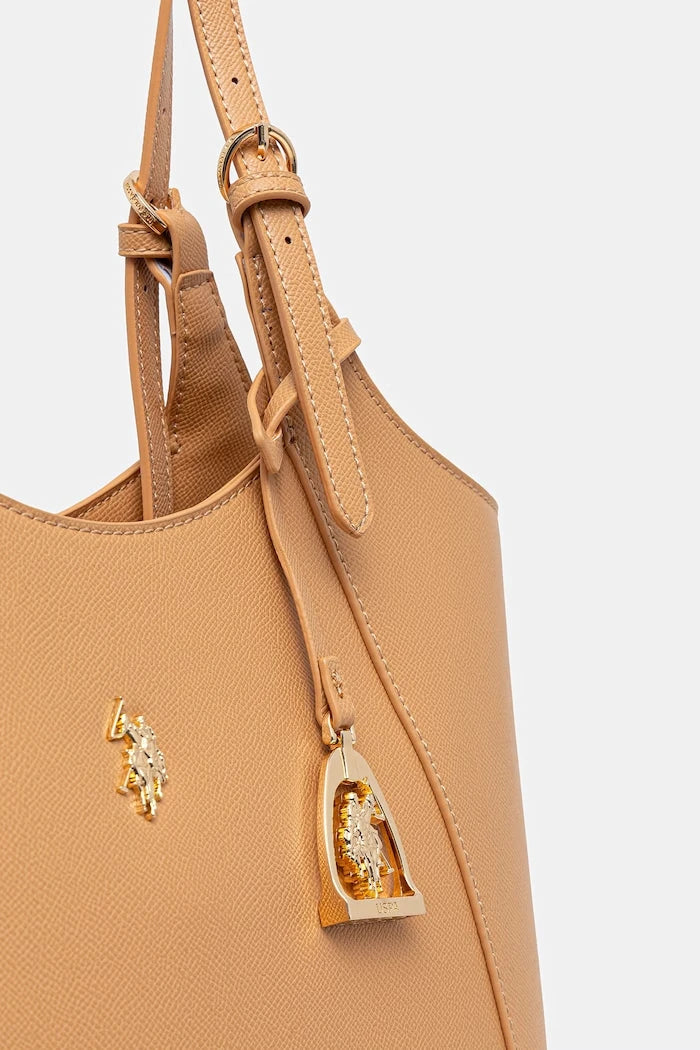 U.S. Polo Assn. Kadın Deri Görünümlü Alışveriş Çantası JONES