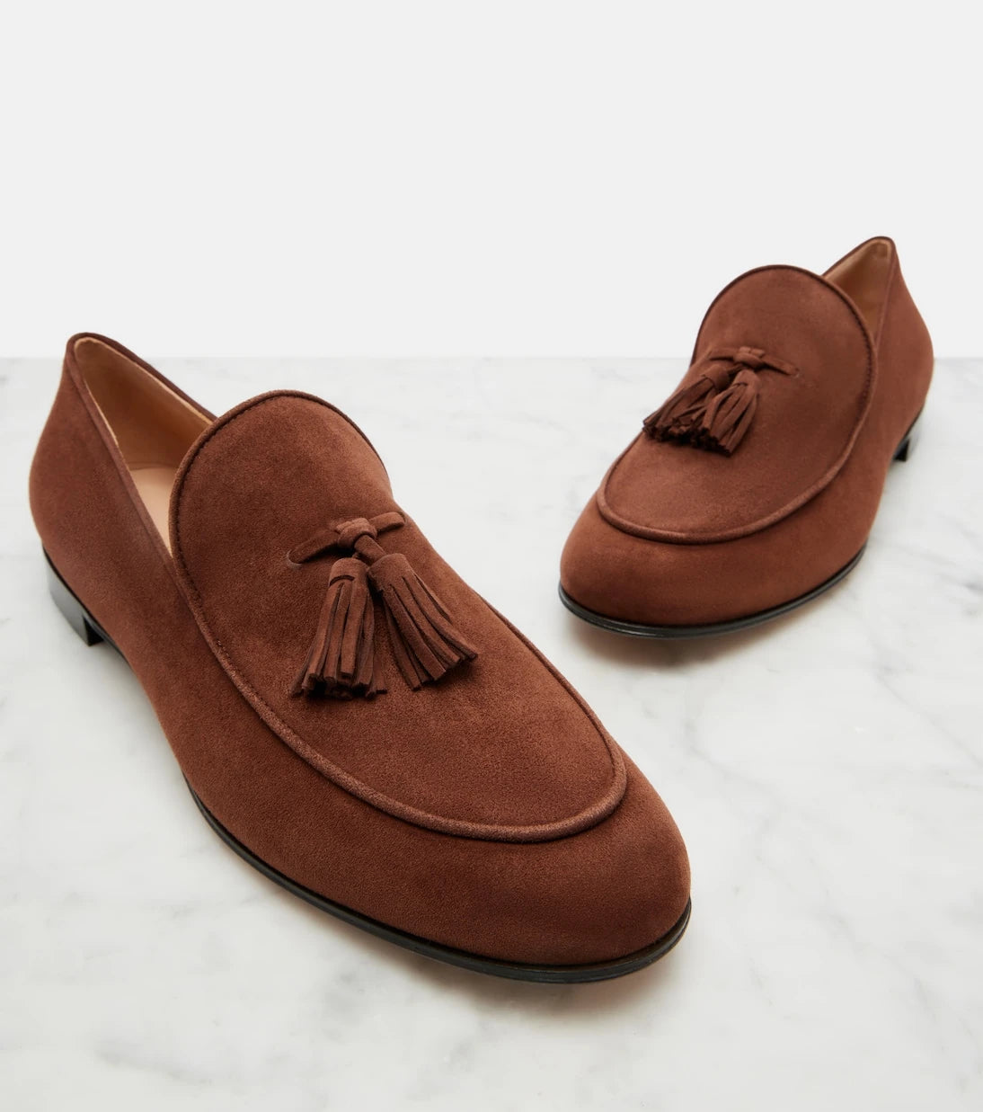 Gianvito Rossi - Tasseled suede loafers