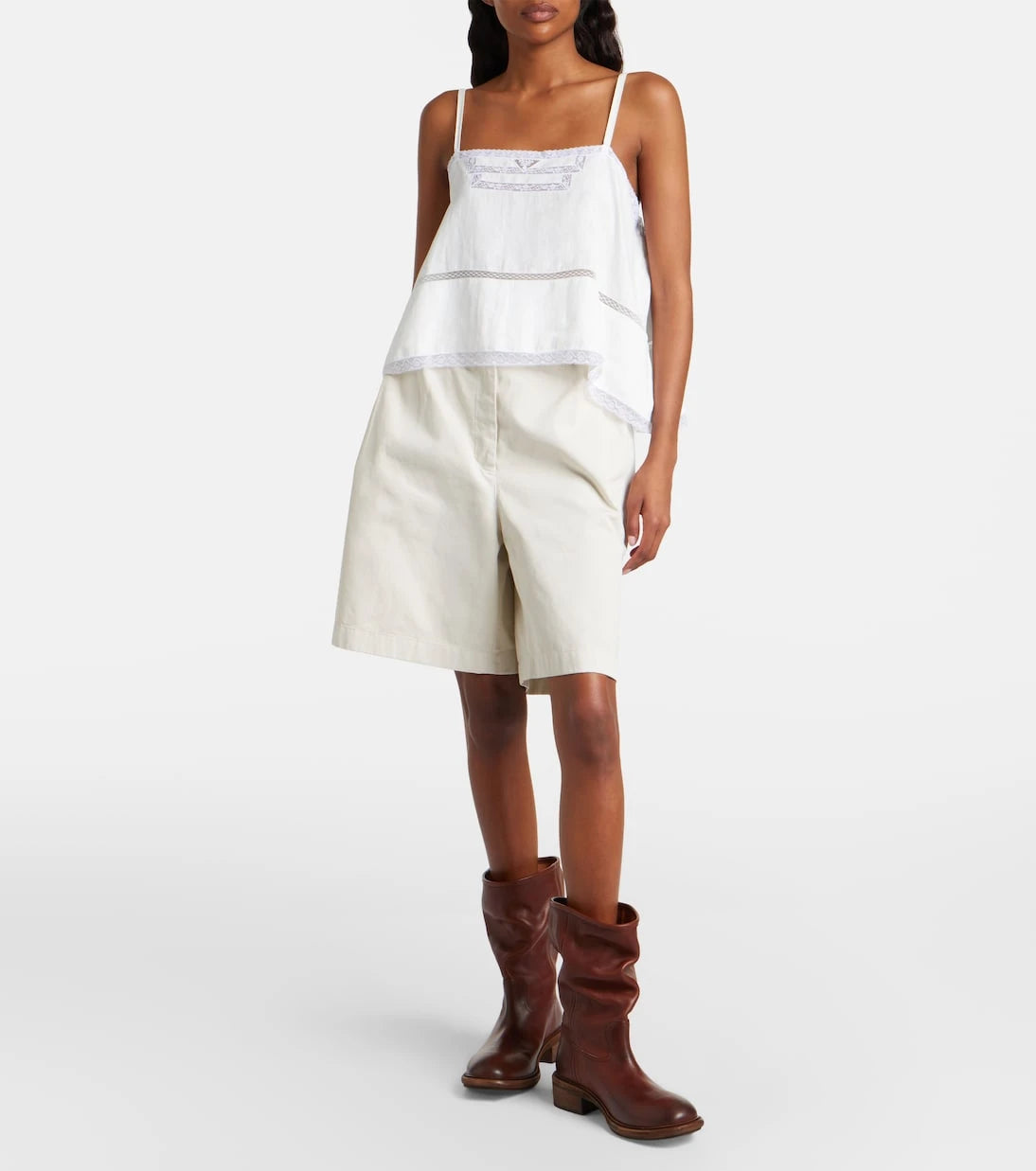 Prada - Cotton gabardine Bermuda shorts