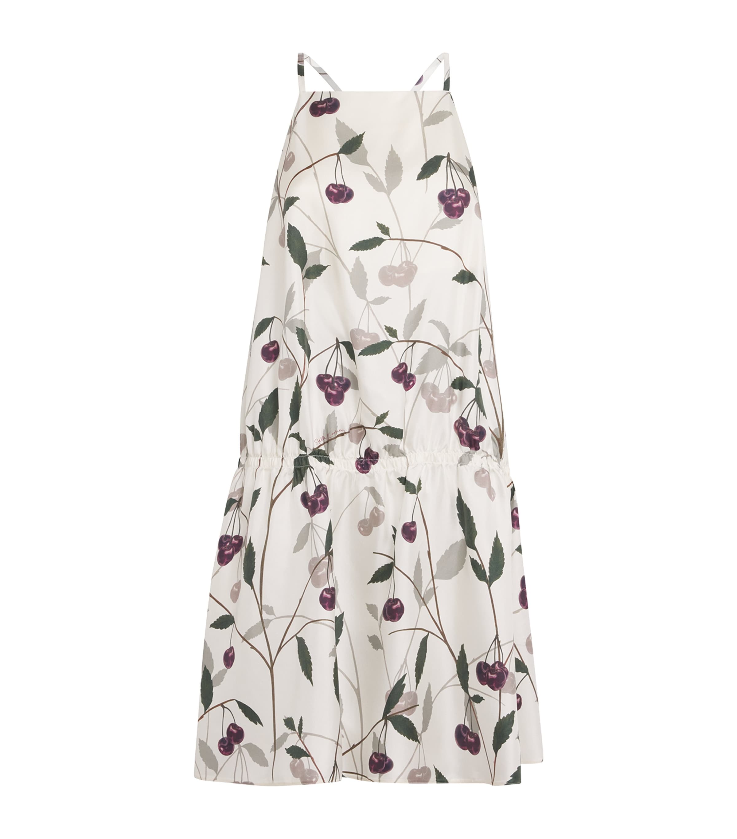 Stella McCartney Multi Silk High Summer Cherry Mini Dress
