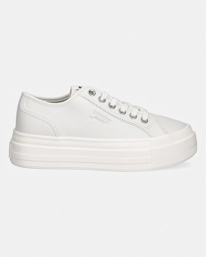 Tommy Jeans TJW FLATFORM SNEAKER LTR kadın deri düşük kesim sneaker