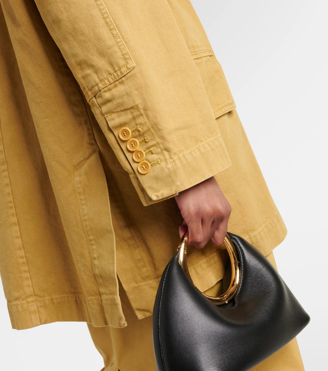 Max Mara - Dizzy oversized cotton canvas blazer
