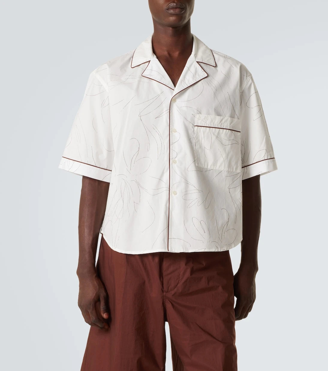 Plan C - Printed cotton shirt