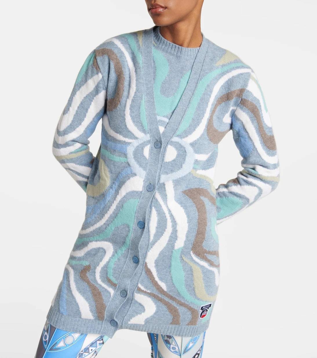 Pucci - x Fusalp intarsia wool cardigan