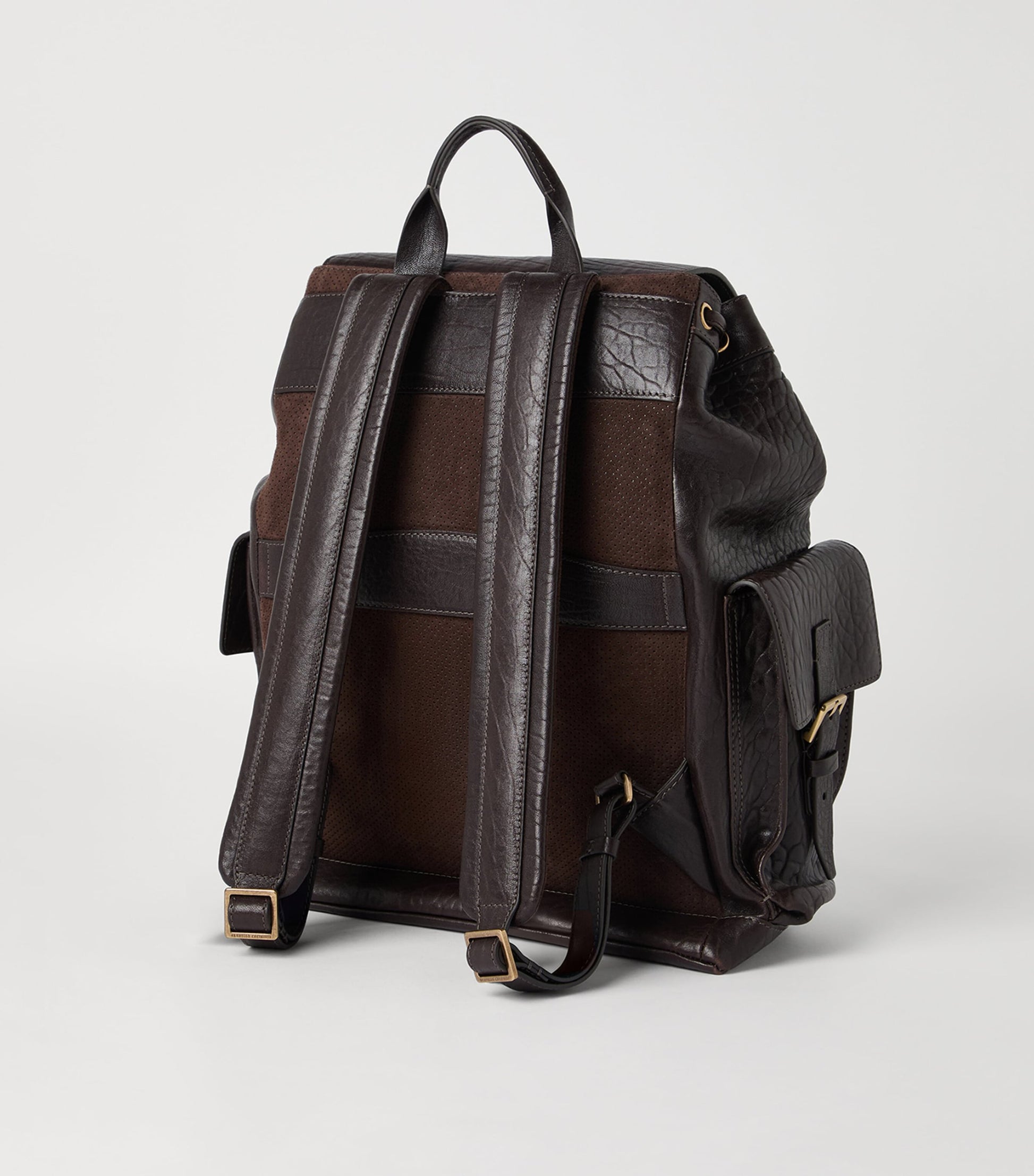 Brunello Cucinelli Leather Flap Closure Backpack