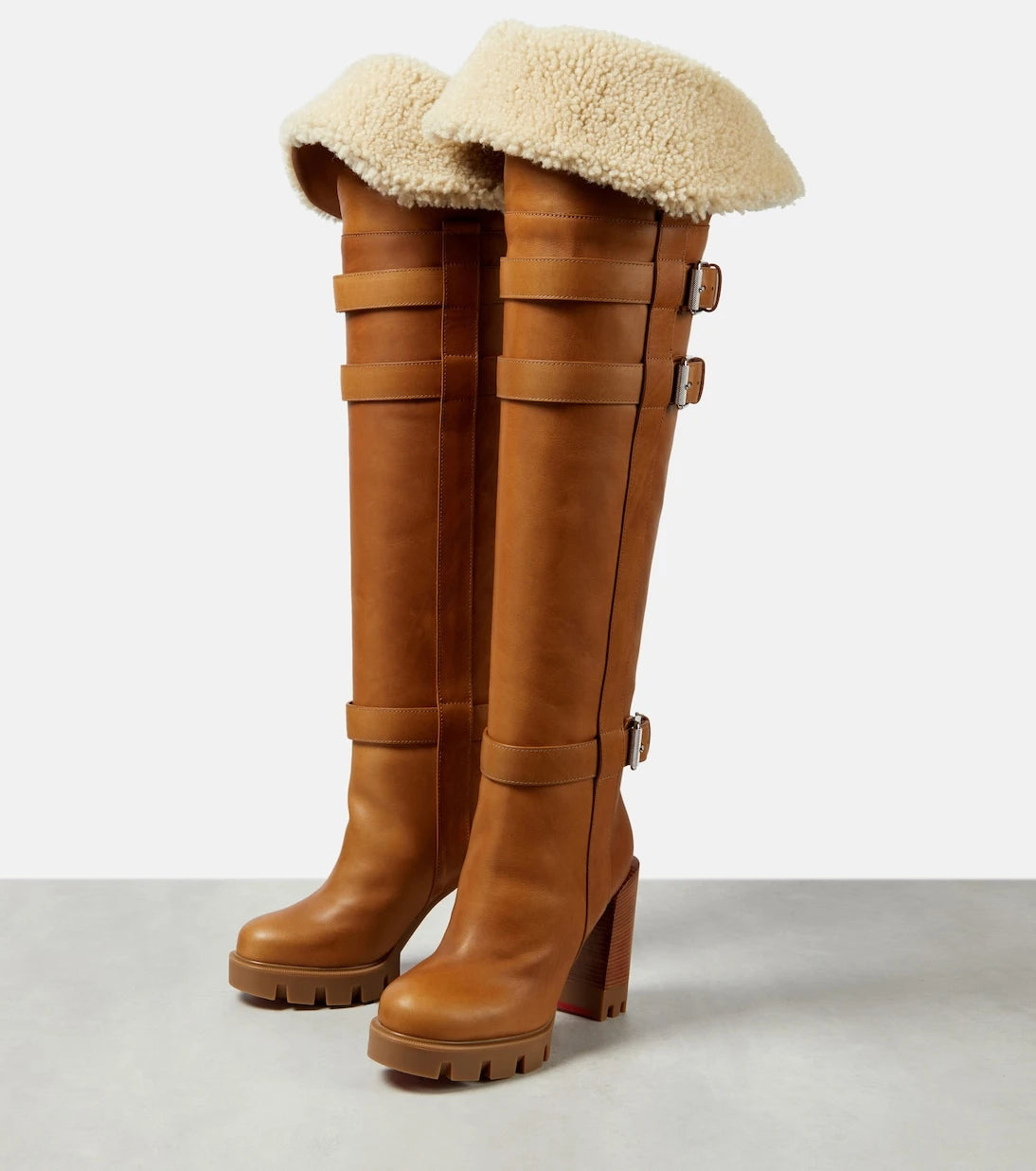 Christian Louboutin - Brodeback Lug over-the-knee boots