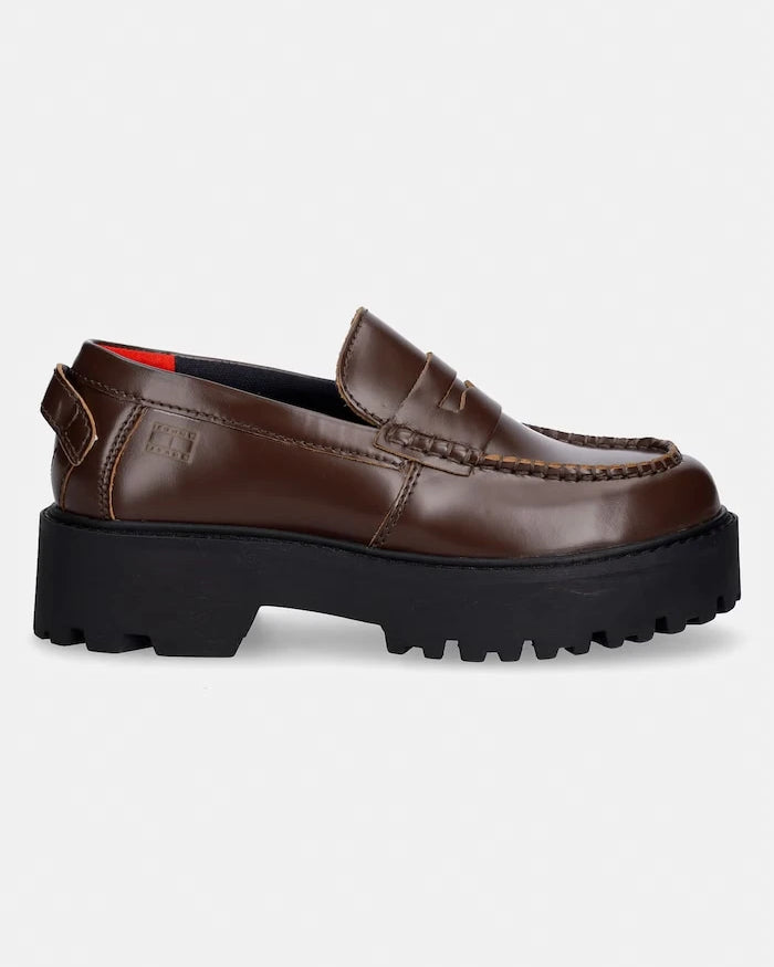 Tommy Jeans Kadın Deri Mokasen ARCHIVE '01 LEATHER LOAFER