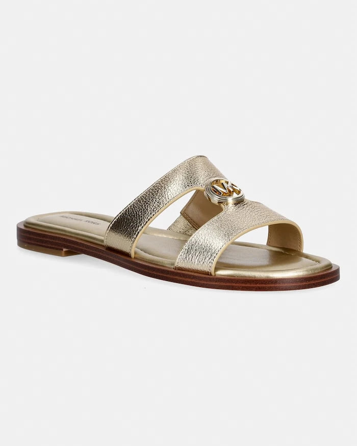 MICHAEL Michael Kors Kadın Deri Erin Flat Sandalet