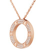 Rose Gold and Diamond LOVE Necklace