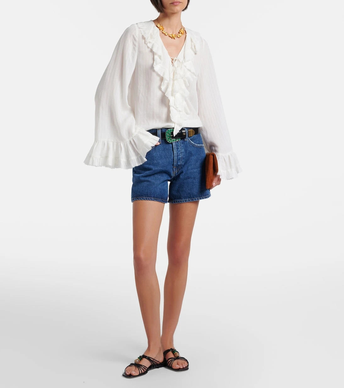 Jimmy Choo - Lova embellished leather mules