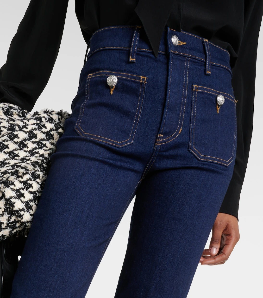 Veronica Beard - Carson cropped flared jeans
