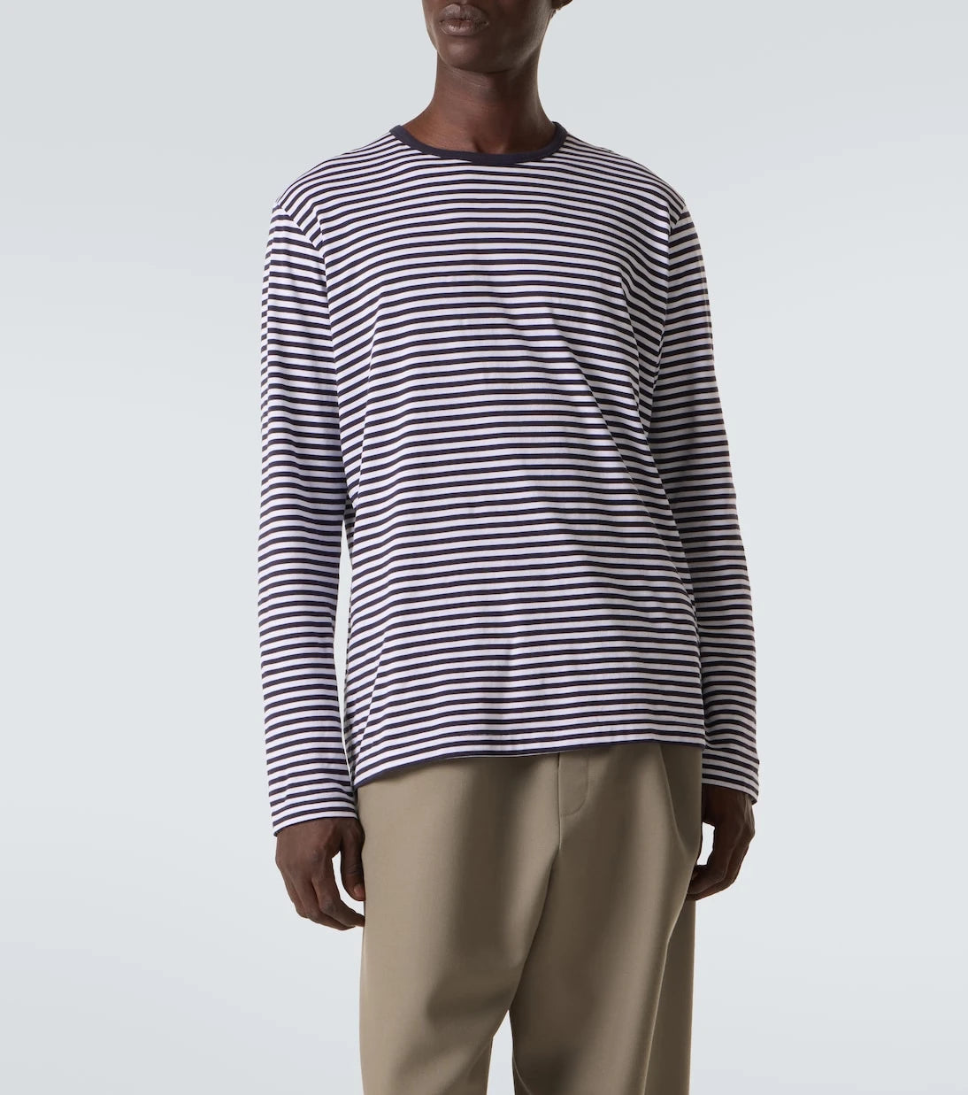 Sunspel - Striped cotton T-shirr