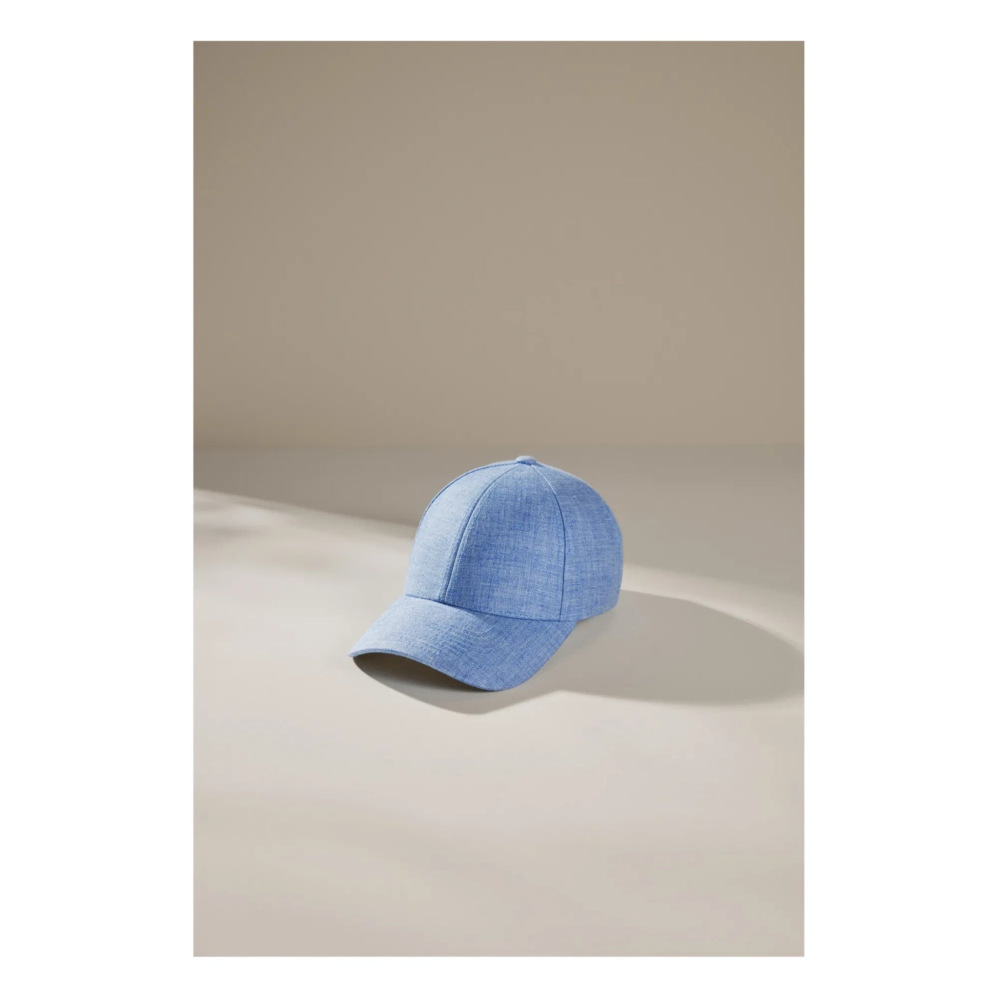 Varsity Headwear - Linen Cap | Azure blue