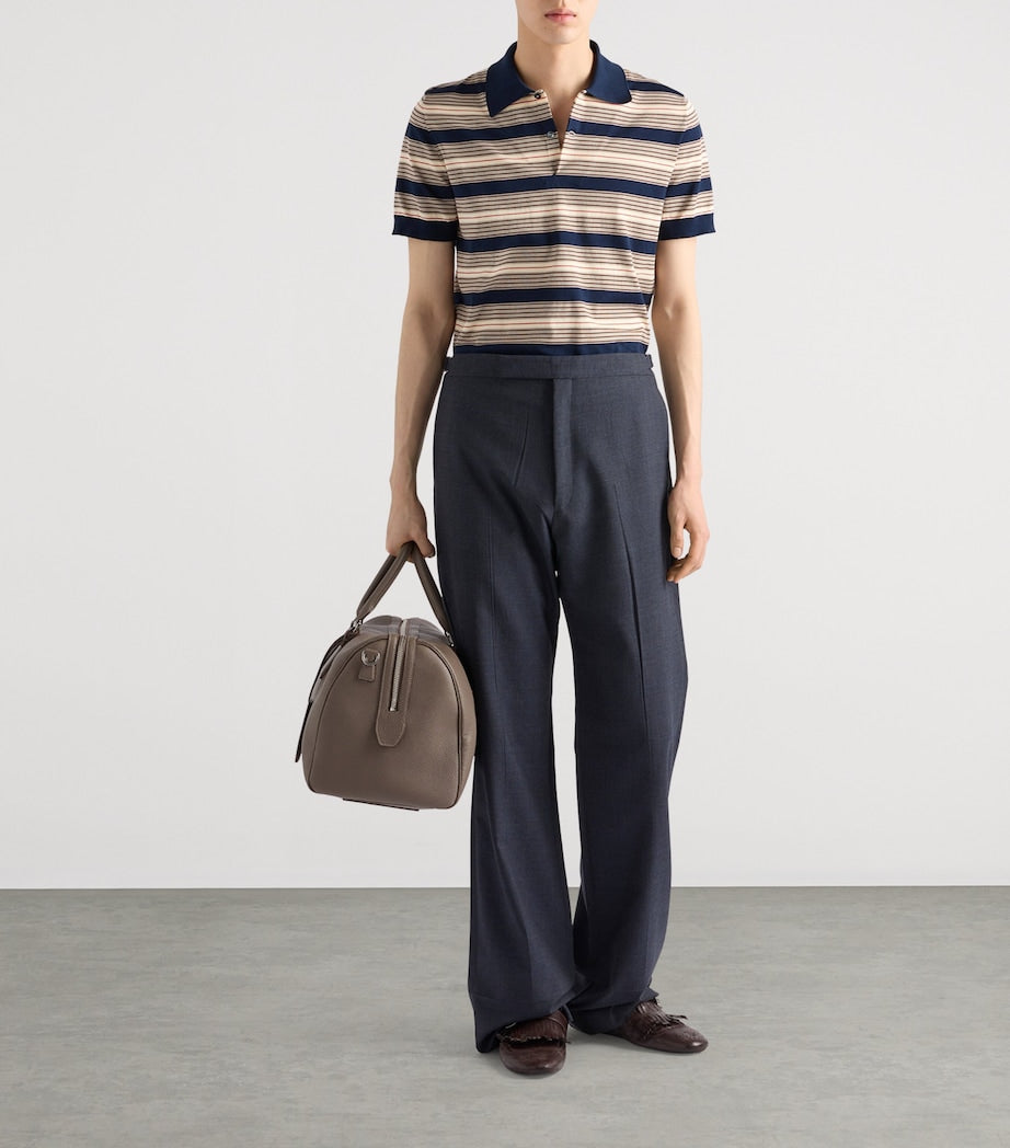 Prada Cotton Stripe Polo Shirt