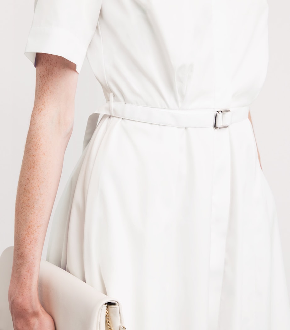 Cotton Rubie Midi Shirt Dress WHITE